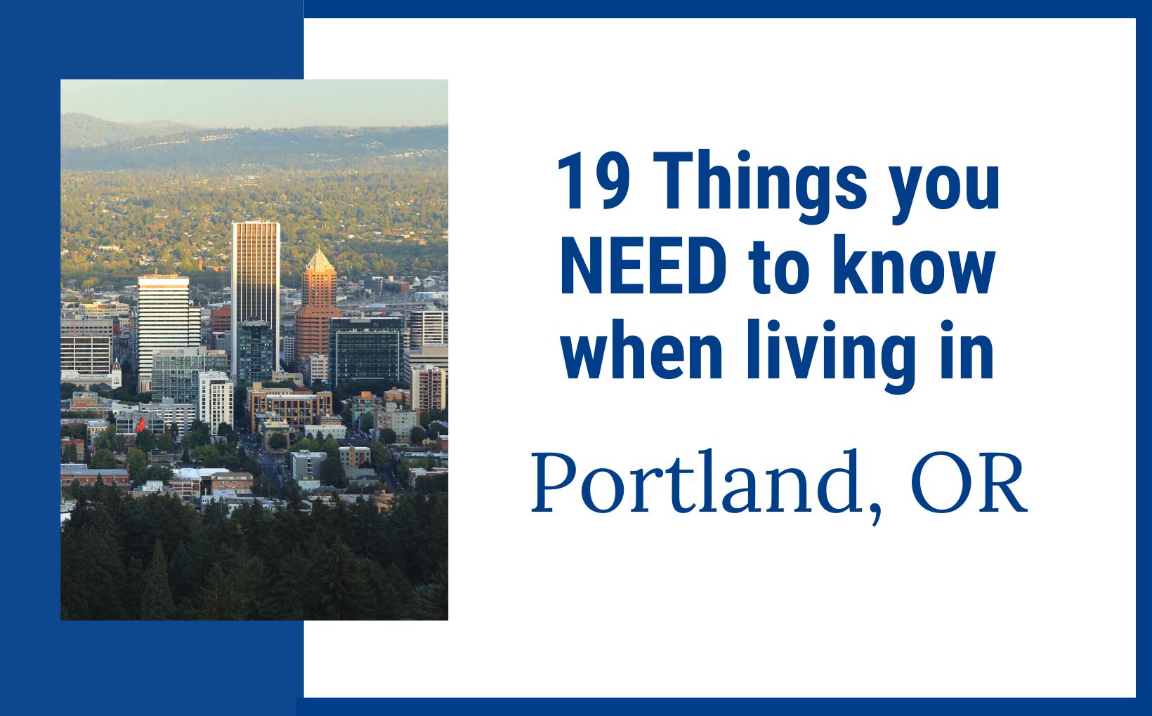 Living in: Portland, Oregon