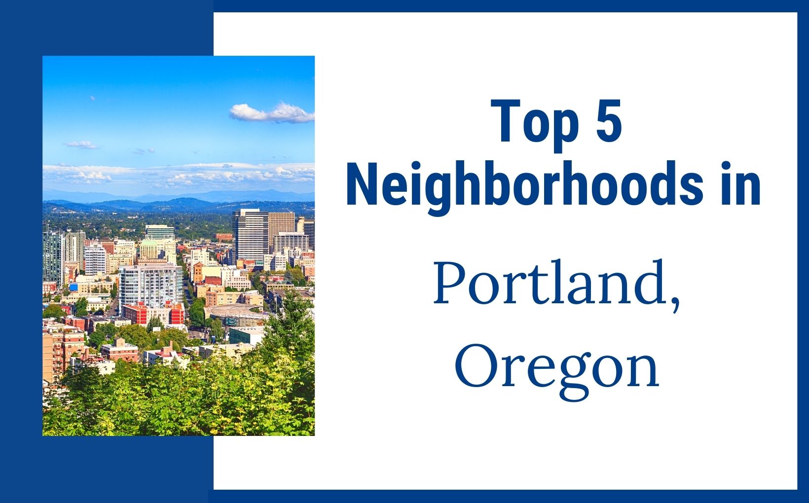 What is the best suburb of portland oregon?