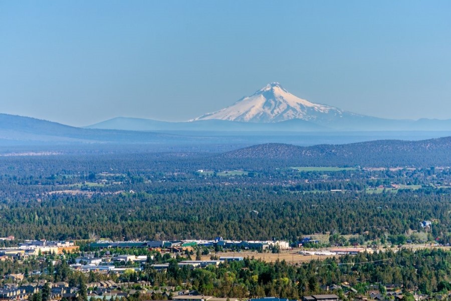 aerial photo of Bend OR, living in California versus Bend Oregon (3)