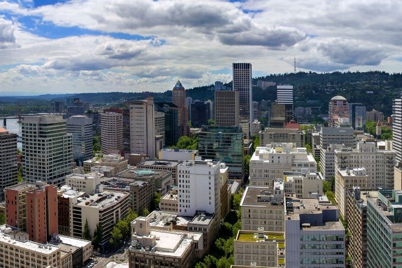 downtown Portland view, Living in North Portland Oregon