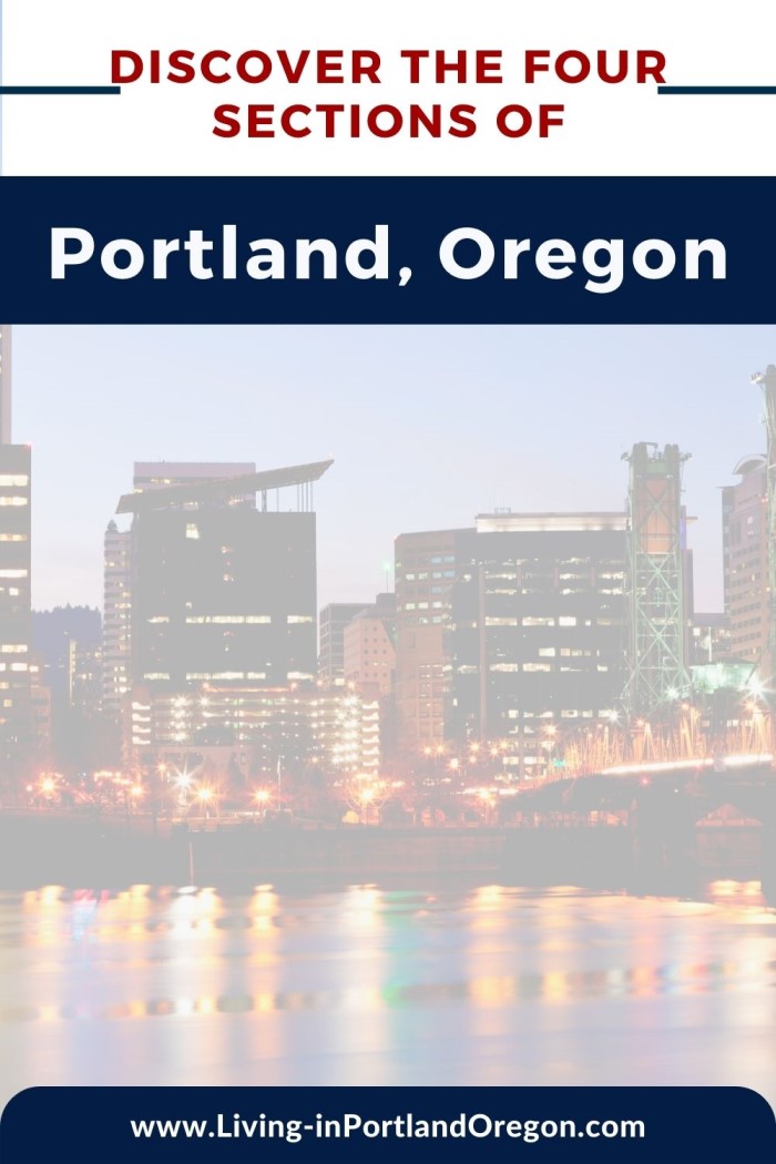 main areas to live in Portland Oregon