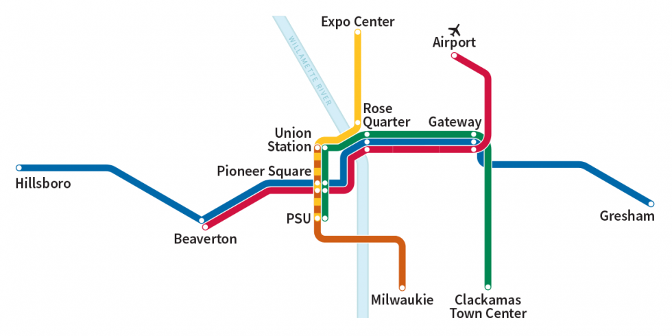 Portland Max Train Explained: All Routes And Maps - Living In Portland ...