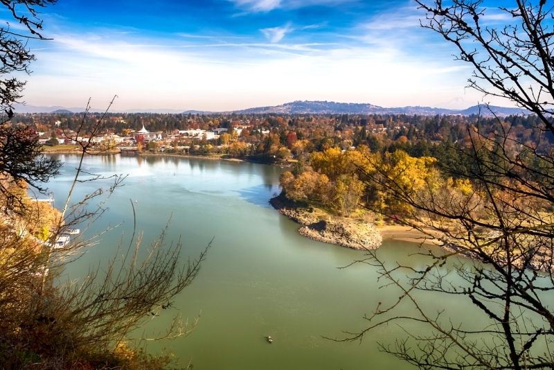 view of Milwaukie Oregon from the river, Top 5 Best Areas to live in Portland Oregon