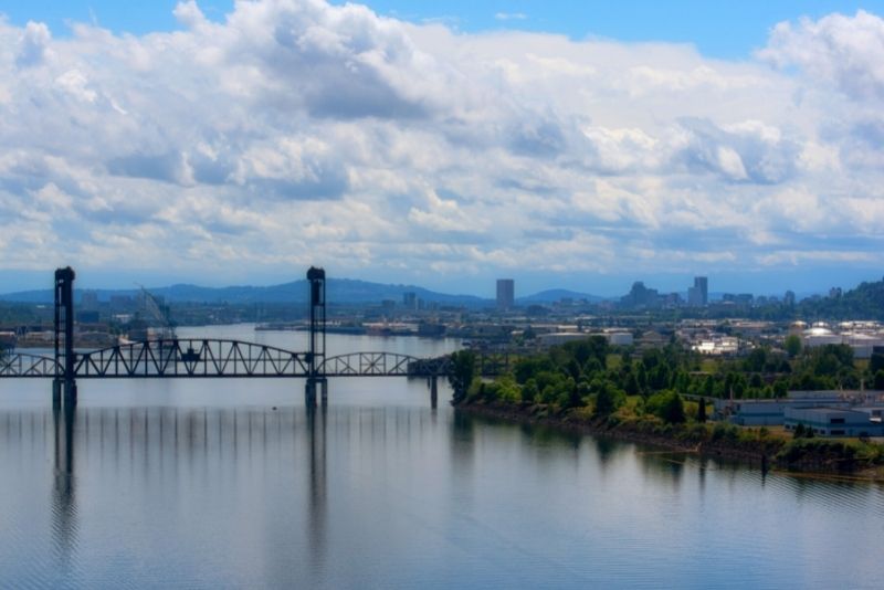 view of downtown Portland from North Portland, Living in North Portland Oregon